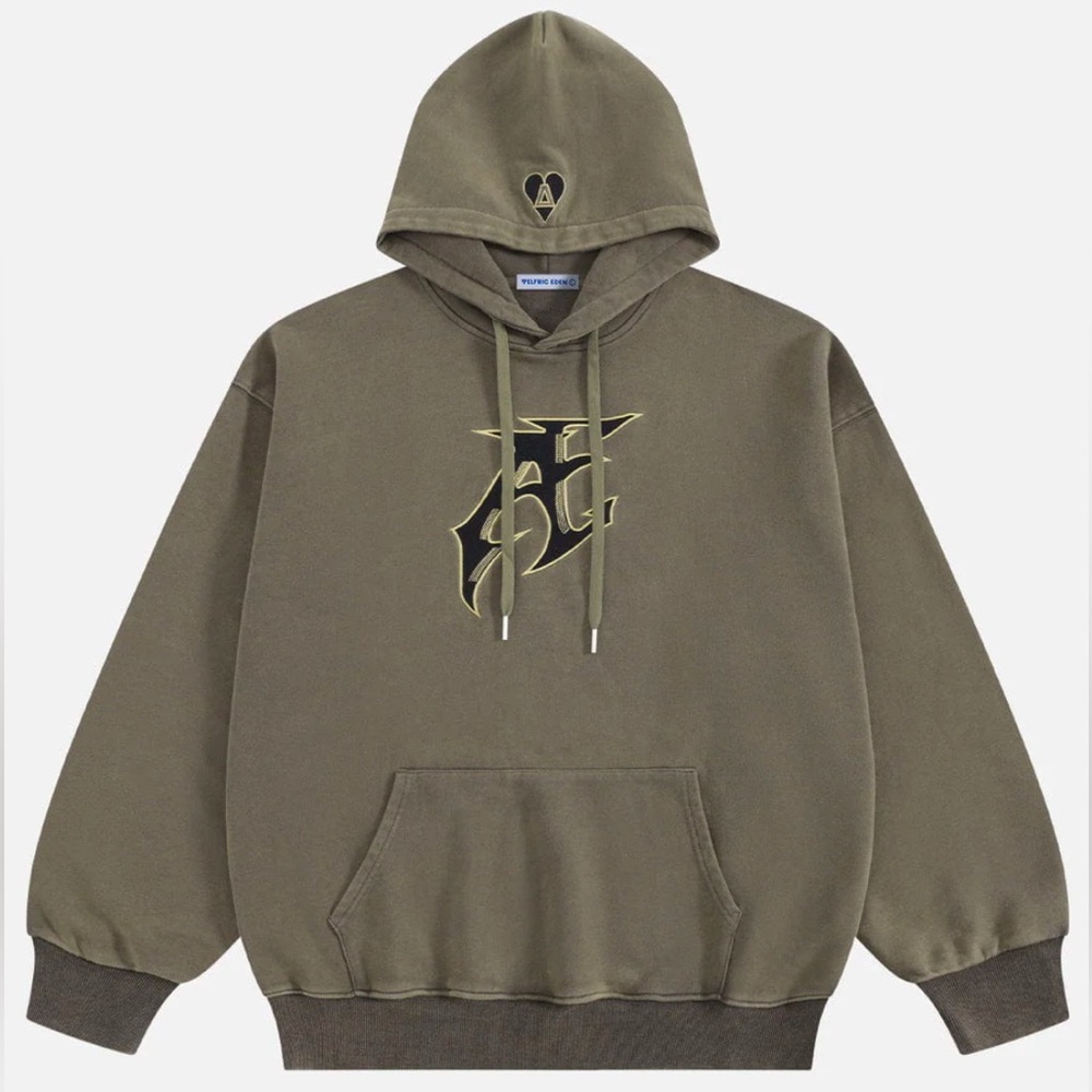 Aelfric Eden Embroidered Washed Hoodie XS • Like New